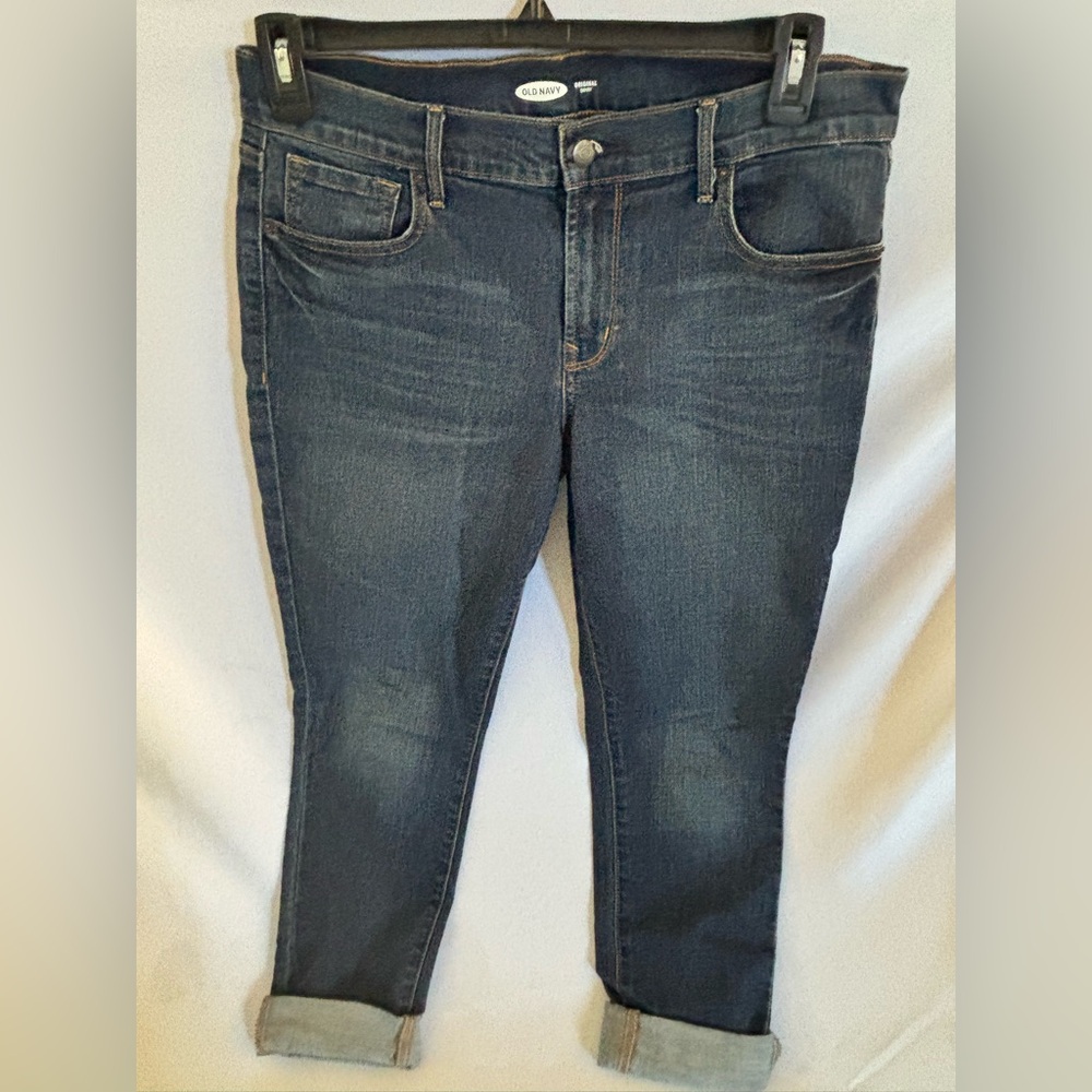 Old Navy Blue Cropped Ankle Jeans with Slim Fit‎